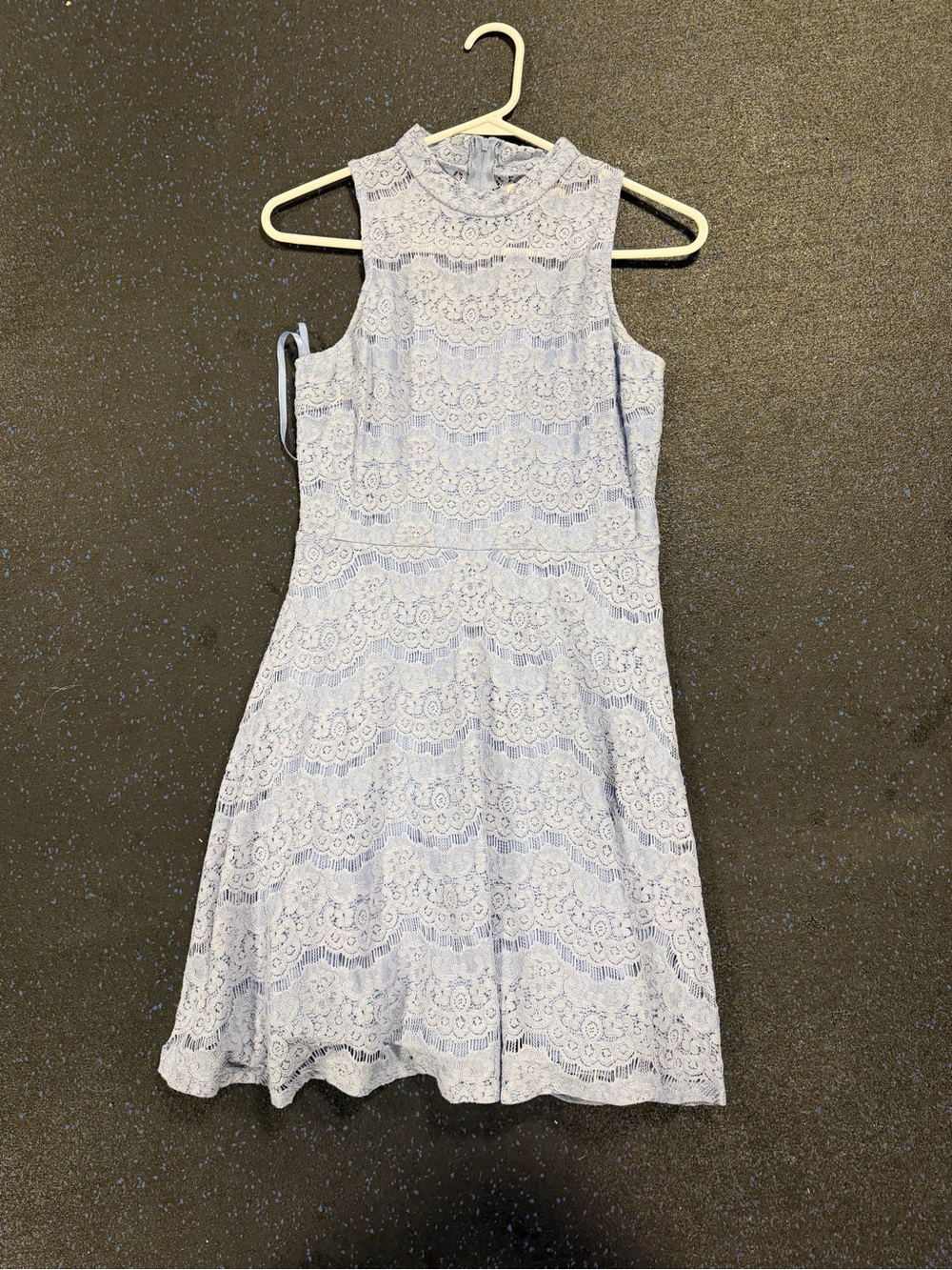 Francesca's Powder Blue Lace Top